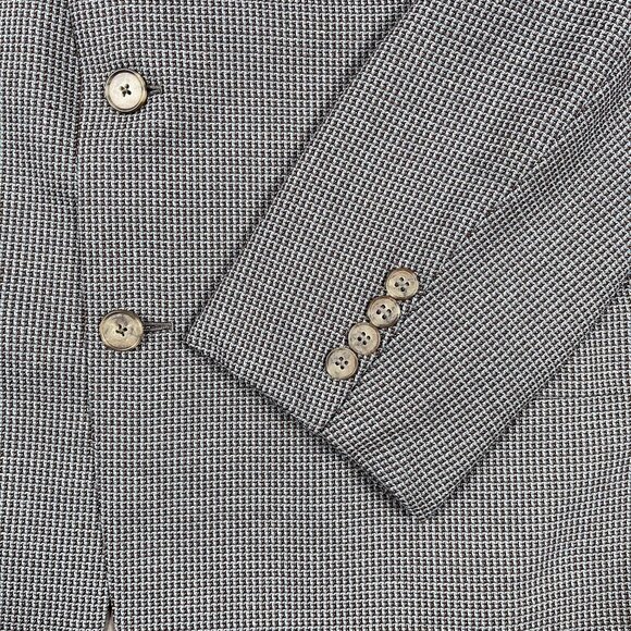 Ermenegildo Zegna 3 Button Wool & Silk Blue & Brown Sports Coat Blazer Size 44R - Picture 9 of 10